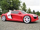 Audi R8 made from paper