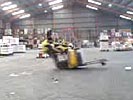 Forklift stunt gone wrong.