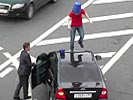 Brave dude pisses off the Russian police