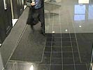 Office dude walks into glass wall.