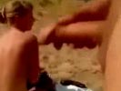 Public wanker surprises girl on nudist beach