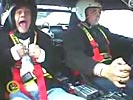 Race car goes too fast for screaming whimp!