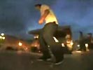 Skater gets brutally hit by car.